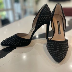 French Connection Black Studded High Heel Pumps Black size 7.5 US / 38 EU